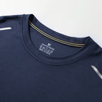 Reflective Sport Gym T Shirt Men Quick Dry Running Bodybuilding Shirts Men Long Sleeve Fitness Pullover Top Spring Autumn