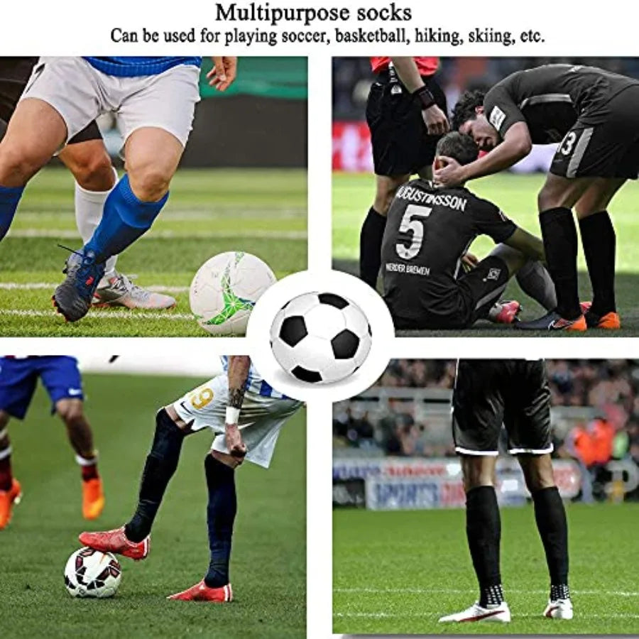 2 Pair Non Slip Football Basketball Hockey Futbol Yoga Sports Socks for Adults Men Women