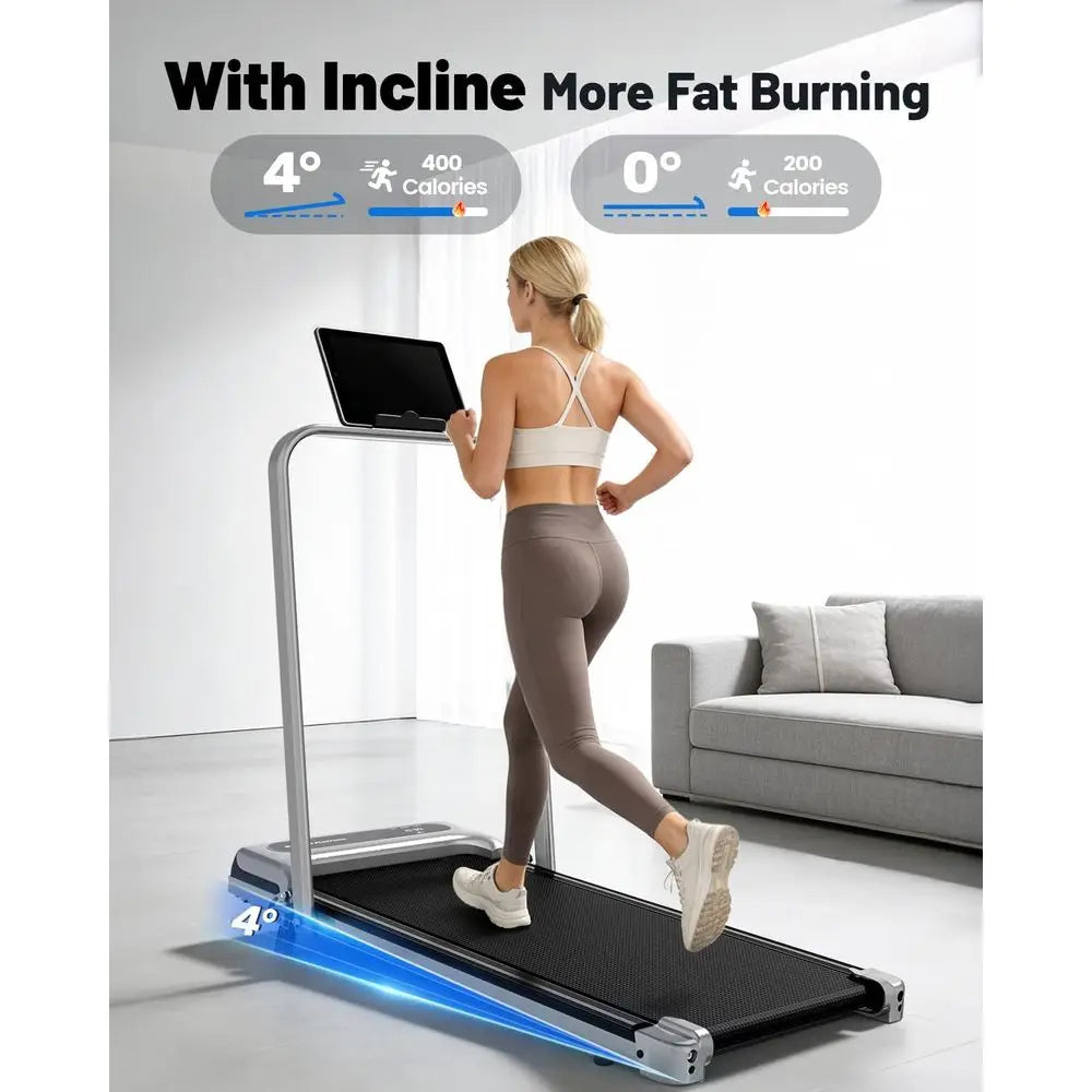 Portable Desk Treadmill: Compact Exercise Machine with Remote and LED Display for Home Office Use