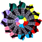 6 Pairs Spring/Summer Ladies' Athletic Socks, Airy & Sweat-Absorbing Low-Cut Socks, Everyday Socks, Ideal Present Option