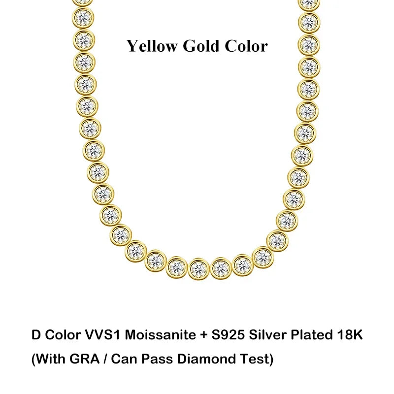 0.1CT 3mm Sparkling Full Lab Created Moissanite Tennis Bracelet GRA Certified 925 Sterling Silver Party Fine Jewelry Gift For Women