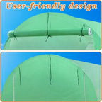 Extra Large Walk-In Outdoor Garden Greenhouse Replacement Cover (24.6ft x 10ft x 7ft)