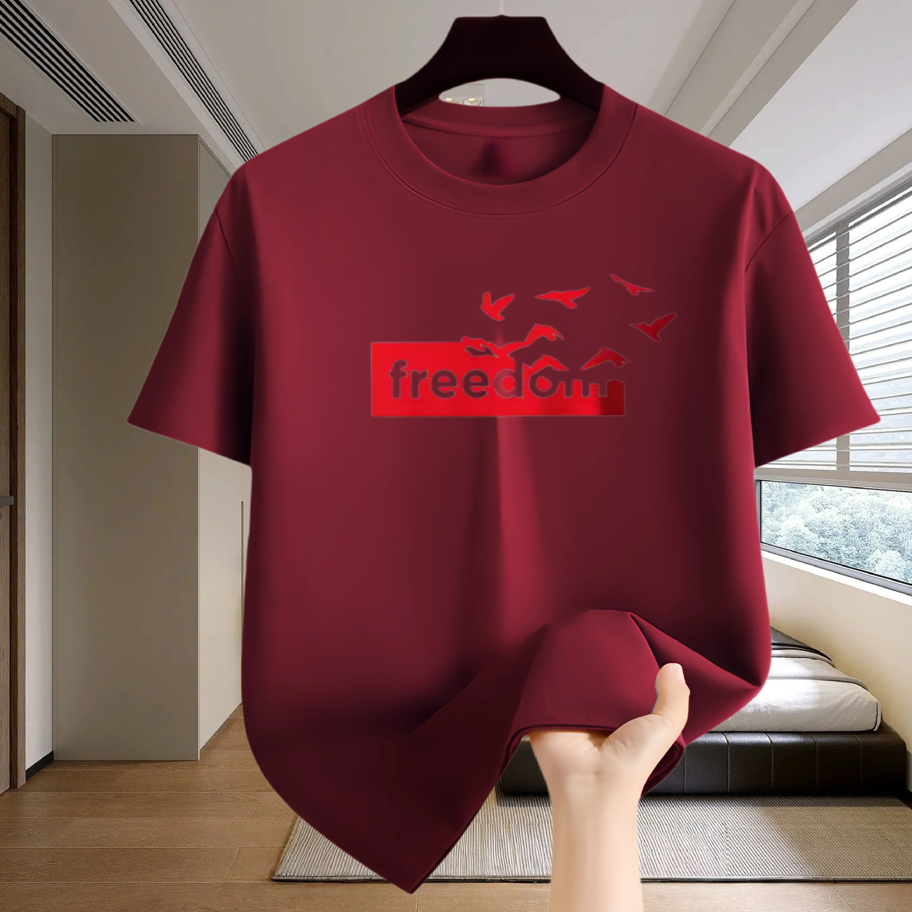 Summer Men Sporty Mesh Short Sleeve Graphic Print T Shirt Polyester Quick Dry Jogging Marathon Cycling Outdoor Top