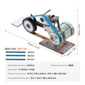 SucceBuy Belt Grinder Sander 30 x1-Inch Variable Speed Belt Polisher W/VFD 550W Grinding Polishing for Metalworking Knife Making