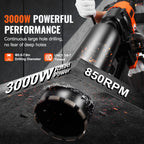 SucceBuy 3000W/3200W Core Drill Machine Drilling Diameter Diamond Stand Core Drill Rig Rugged Concrete Core Drill Wet Dry Use