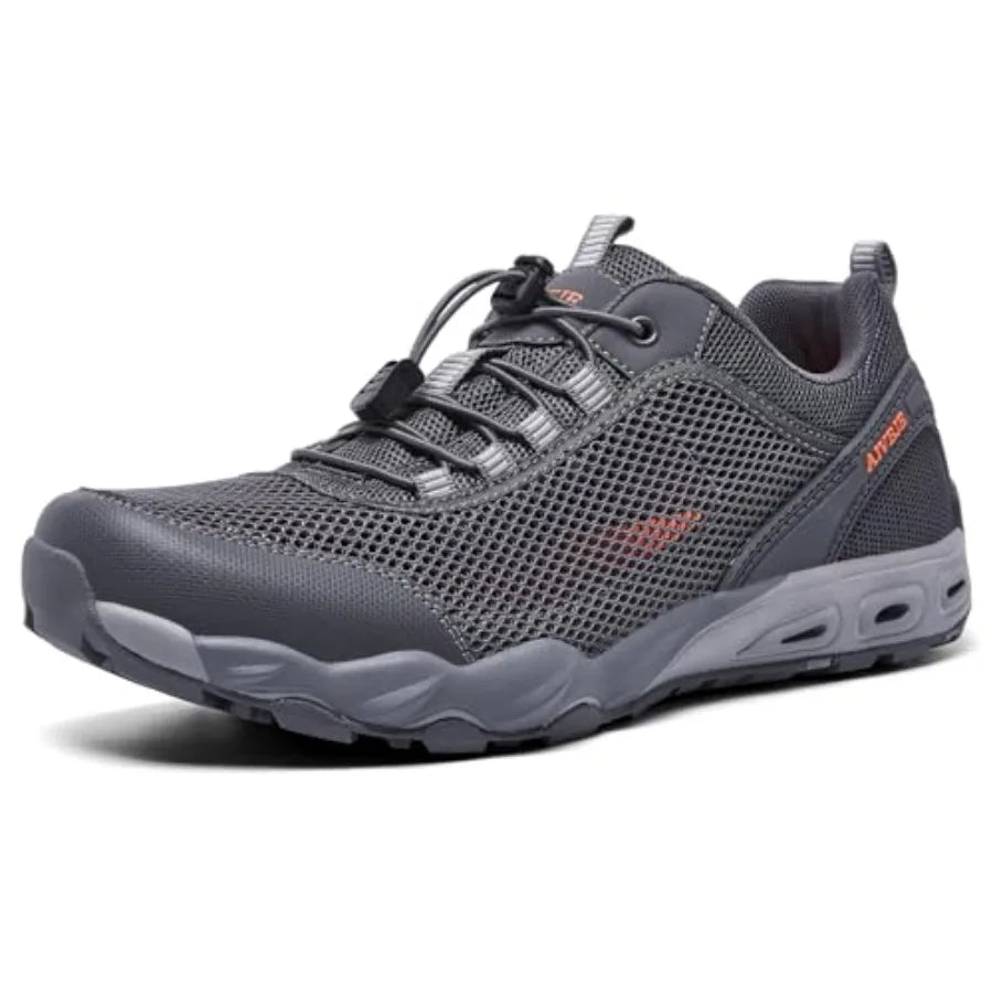 Men's Hiking Shoes Breathable Non-Slip Sneakers Mesh Walking Shoes for Outdoor Trails Trekking Training