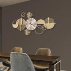 Large Luxury Gold Wall Clock Nordic Style Metal Clocks Home Living Room Decor