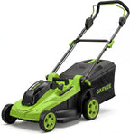 17-inch Cordless Lawn Mower, Electric Push Mower with 2×20V 4.0Ah Batteries,Dual Charger, Grass Collection Bag & Foldable Handle
