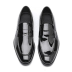 DECARSDZ Mens Slip-On Penny Loafer Casual Dress Shoes Black Wedding Formal Work Pointed Toe Men Tuxedo Shoes