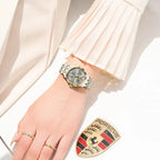 POEDAGAR Luxury Fashion Woman Watch Luminous Waterproof Stainless Steel Ladies Wristwatch Quartz Week Date Elegant Woman's Watches Male Reloj
