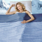 Summer Cooling Blanket Ultra-Breathable Cloud Pattern Soft Lightweight Ice Silk Air Conditioning Throw Blanket for Hot Sleepers Night Sweats Bed Sofa Cover Machine Washable Thin Summer Quilt