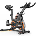 RELIFE Stationary Exercise Bike Silent Belt Drive Indoor Cycling Bike Adjustable Resistance Home Cardio Fitness Bike with LCD Monitor Tablet Holder