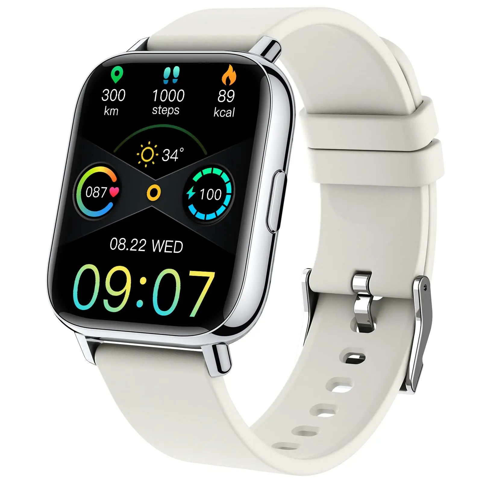 Jxrev Smart Watch, Fitness Tracker Watch for Men Women, 1.69'' Touch Smartwatch Fitness Watch with Ultra Thin Watch.