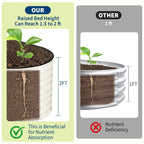2 Pack 8x4x2FT Galvanized Raised Garden Beds, Rustproof Metal Planter Boxes Open Bottom For Vegetables Flowers Herbs Outdoor Garden