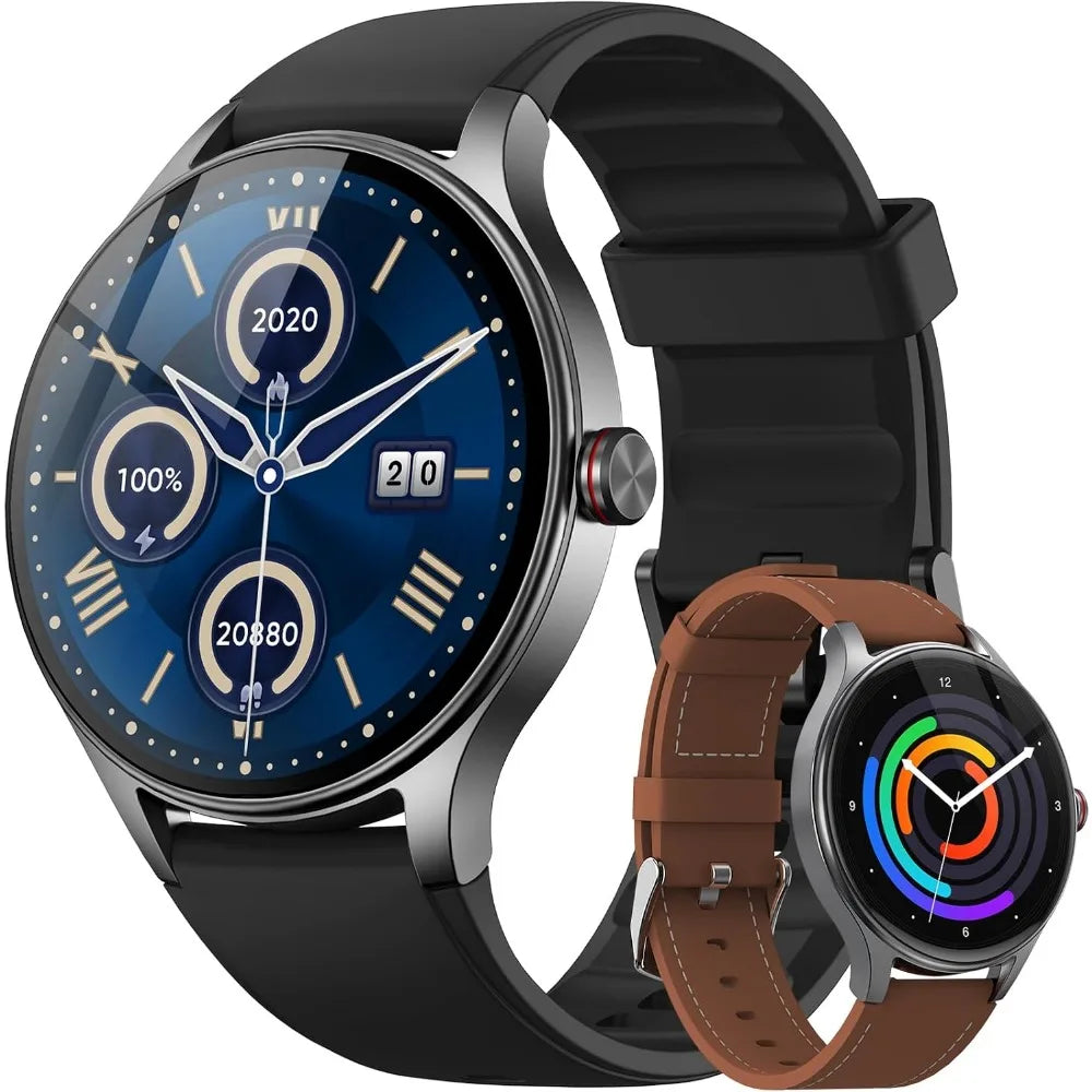 Smart Watch for Men: Dual Bands, 1.57" HD, Fitness Tracking, Waterproof, Bluetooth, Heart Rate, AI Assistant, Sports Modes
