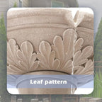 3-Tier Outdoor Water Fountain, 48.4 Tall Backyard Garden Feature with Pump, Freestanding Waterfall for Patio Yard (Beige)