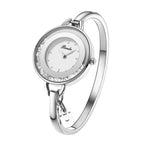 Binda Women’s Elegant Waterproof Quartz Watch – Rainbow Gold Stainless Steel Bracelet, Round Delicate Dial