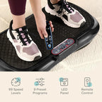 Home Fitness Vibration Plate Exercise Machine for Lymphatic Drainage Full-Body Workout