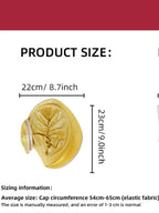 New Model, High-End, Traditional, Three-Dimensional Shaped Snail-Style Women's Hat The Delicate Flower Bud Design on the Side, Surrounded by Double Silver Edges. Suitable for Weddings, Celebrations, Dinners, Festival Gatherin