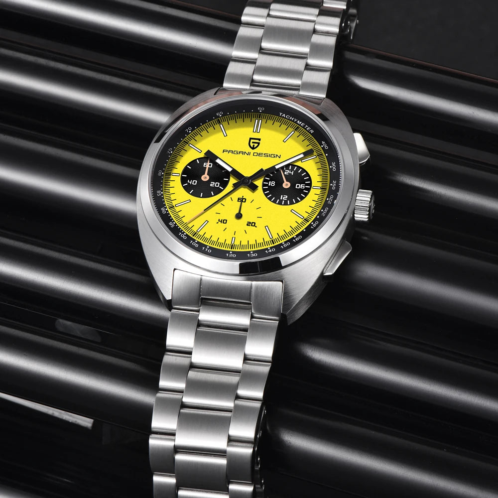 2026 New PAGANI DESIGN Panda Men's Watches Quartz Wristwatches Chronograph Luxury Watch For Men AR Sapphire Luminous Waterproof