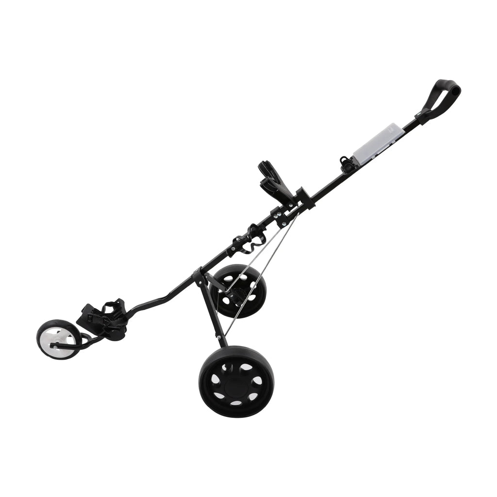 Golf Push Cart, Compact Golf Push Cart, Foldable 3 Wheel Golf Push Cart