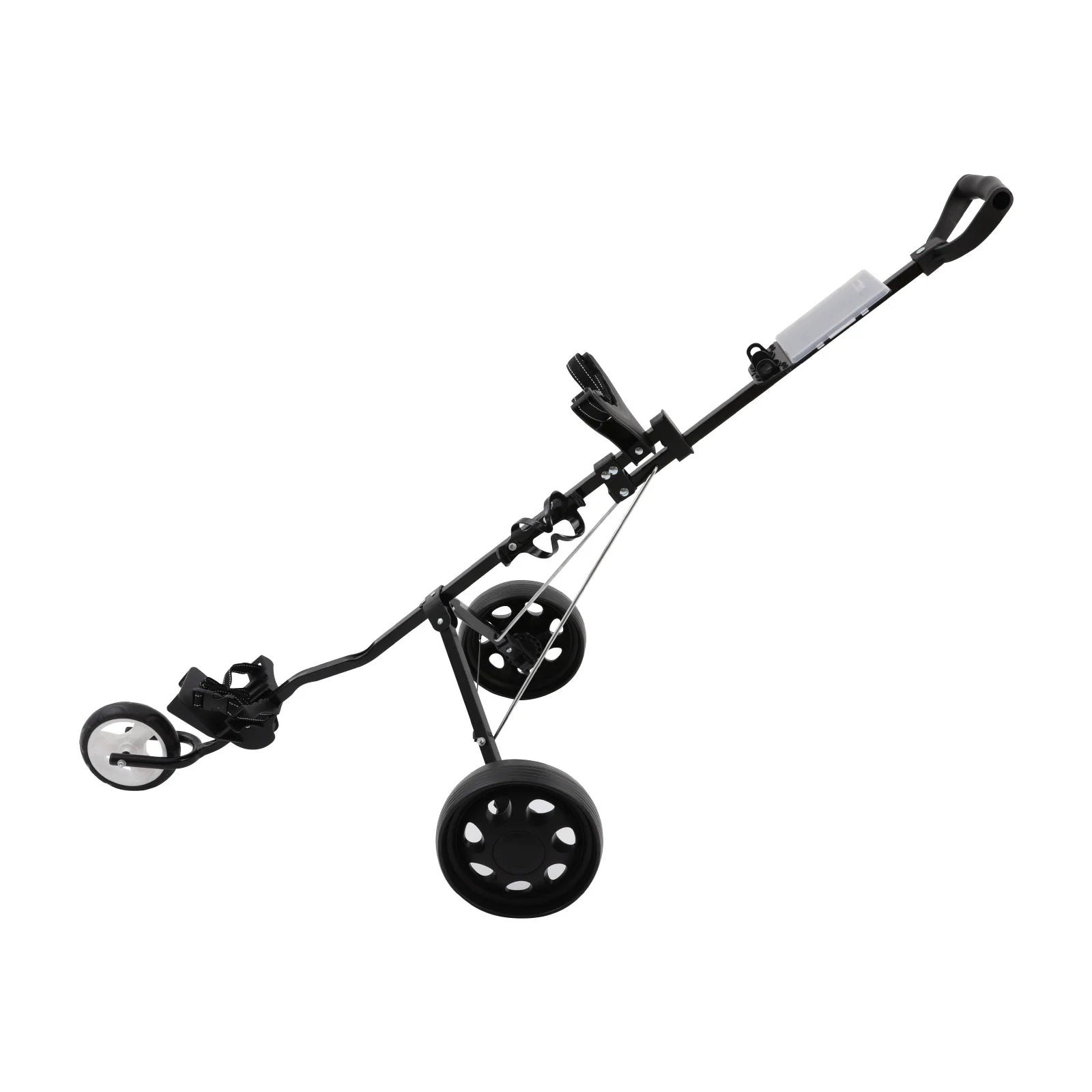 Golf Push Cart, Compact Golf Push Cart, Foldable 3 Wheel Golf Push Cart