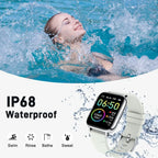 Jxrev Smart Watch, Fitness Tracker Watch for Men Women, 1.69'' Touch Smartwatch Fitness Watch with Ultra Thin Watch.