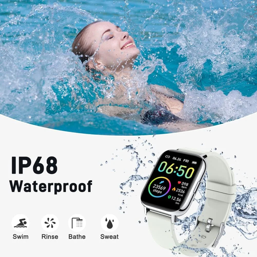 Jxrev Smart Watch, Fitness Tracker Watch for Men Women, 1.69'' Touch Smartwatch Fitness Watch with Ultra Thin Watch.