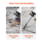 SucceBuy Demolition Jack Hammer 2800 W Powerful Electric Jackhammer 1200 BPM Concrete Breaker with Carrying Case Gloves