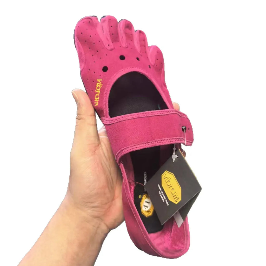 Women's Five Toe Mary Jane Shoes Barefoot Minimalist Shoes for Yoga Pilates Dance Lightweight Breathable Non Slip Fitness Training Shoes Indoor Outdoor