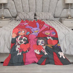 A-Amazing D-Digital Anime Circus Cozy Super Soft Flannel Blanket, Funny Game Theme Warm Throw Blanket For Living Room,Home Decor