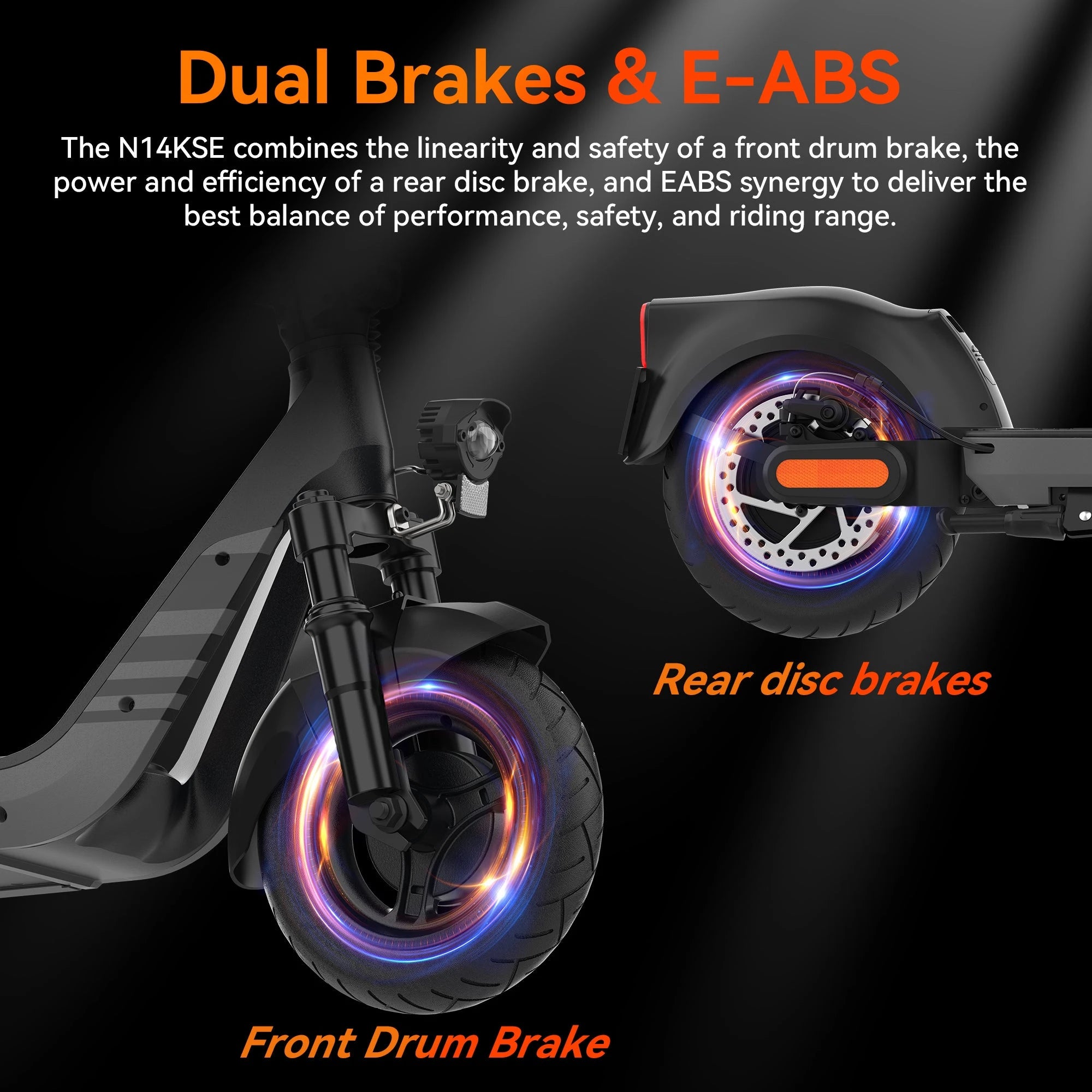 Kingsong Electric Scooter 500W Max 22.5mph Speed 10inch Tire Folding Design with 25 Miles Range for Adult Urban Commuting