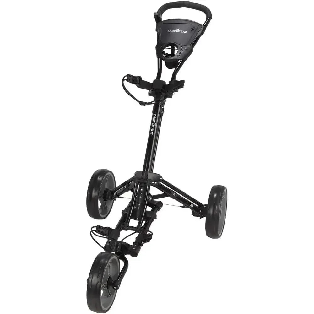 Lightweight One-k Folding Push/Pull Golf Cart - Black