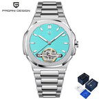 2026 New PAGANI DESIGN Men's Watches Rose Gold Luxury Automatic Watch For Men Tourbillon Mechanical Watch AR Sapphire Clock Gift
