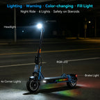 Kingsong Foldable Electric Scooter for Adults, 1000W Motor, 60V 14.5Ah Battery Long Range 50 Miles E-Scooter 31MPH Fast Speed, 10" Air Tires, High Power Commuter Scooter