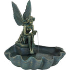 30-Inch Outdoor Waterfall Fountain with Submersible Pump for Patio, Lawn, or Yard