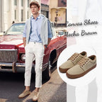 BENPAO Mens Casual Shoes Fashion Sneakers for Men Low Top Lace Up Canvas Shoes