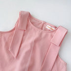 Bear Leader 2025 Korean Bow Sleeveless Mesh Princess Dress Baby Girl Wedding Party Birthday Easter Summer