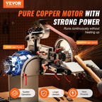 SucceBuy Belt Grinder Sander Variable Speed Belt Polisher with VFD 1500W Knife Sharpener Grinding Moulds & 3PCS Sanding Belts