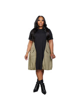 Wmstar Plus Size Dresses for Women 2025 Casual Sweet Elegant Loose Holiday Summer Clothes Midi Dresses Wholesale Dropshipping