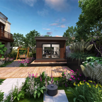 Prefab Garden Shed Fast Installation Modular Container House Mini Backyard Cabin Office Gym Studio Tool