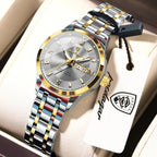 POEDAGAR Luxury Fashion Woman Watch Luminous Waterproof Stainless Steel Ladies Wristwatch Quartz Week Date Elegant Woman's Watches Male Reloj