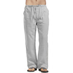 Wide Pants Spring Men's Korean Fashion Sports Streetwear Linen Oversize Trousers Yoga Pants Sweatpants Casual Daily Wear