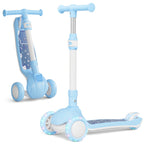 SIMATE 3-Wheel Kids Kick Scooter Ages 3-12, LED Light Wheels, 3 Adjustable Heights, Wide Anti-Slip Deck, Max Load 110 Lbs