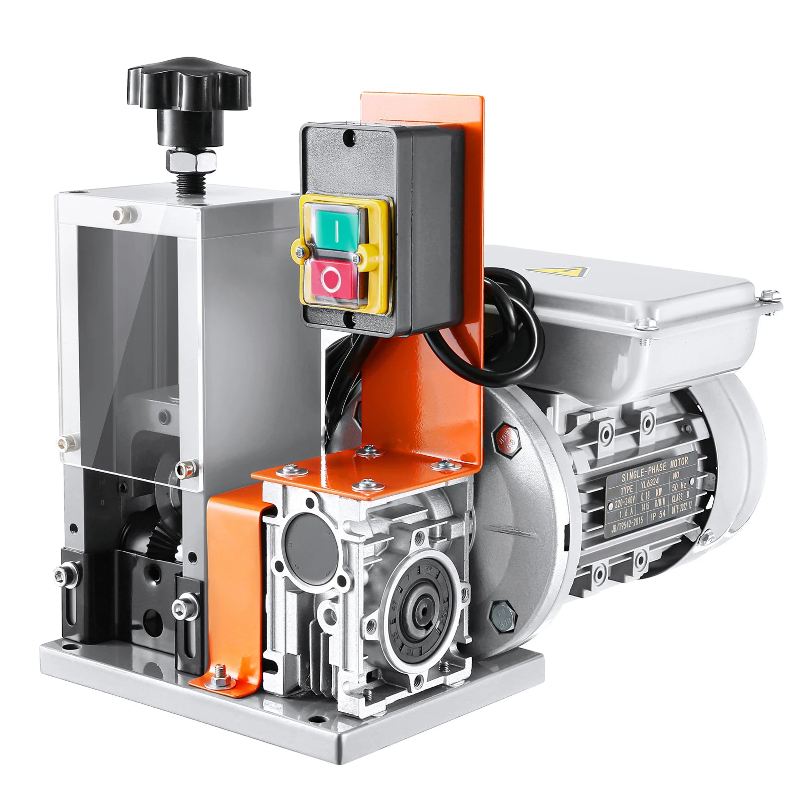 SucceBuy Electric Wire Stripping Machine 1.5-25mm Cable Stripper 180W 60ft/min 3 Feeding Holes Wire Peeler Scrap Copper Recycle