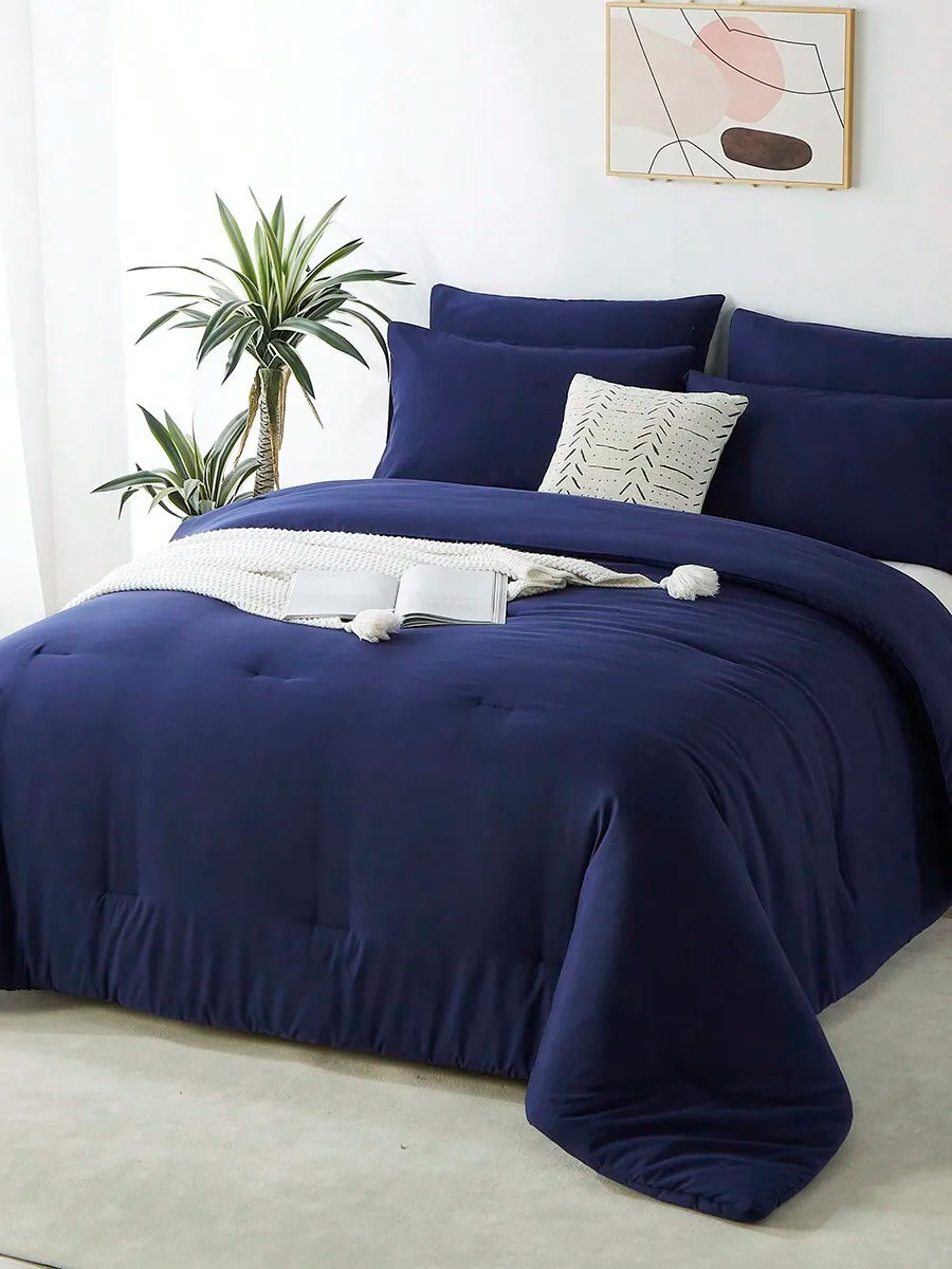 2/3-PCS Bed Comforter Sets Queen, Super Soft, Breathable, Fluffy Summer Bedding Set For All Seasons - Includes 1 Comforter And 1