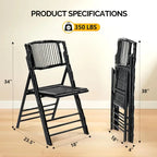 Bamboo Folding Chairs 1/2/4 Pack Foldable Dining Wood Chairs for Outdoor Indoor Garden Patio Lawn Porch Wedding, Customized