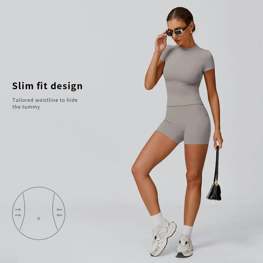 Tenwolf Women's 2 Piece Yoga Set Boat Neck Backless Tank Top High Waist Tummy Control Gym Fitness Activewear Quick-Dry Breathable Workout Clothes Athletic Sportswear