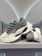 Breathable Lightweight Elevator Sneakers, Fashion Thick Sole Casual Outdoor Heightening Walking Shoes for Men Daily Use