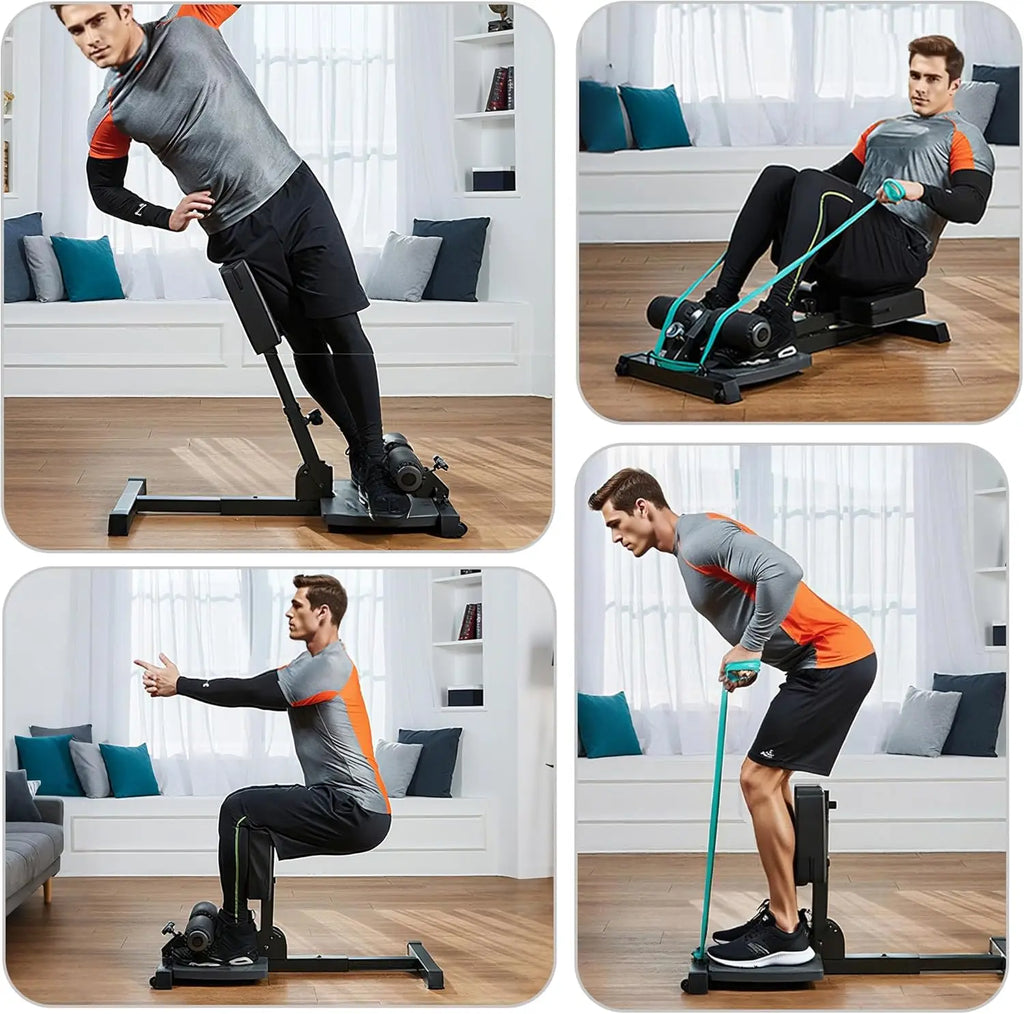 Home Gym Leg Exercise: Deluxe Multi-Function Sissy Squat Machine